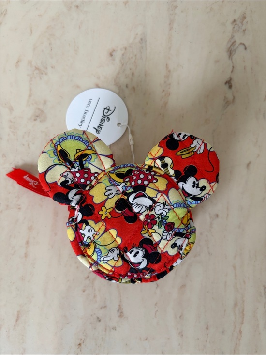 Vera Bradley Handbags - Vera Bradley Disney Floral Ear Earbud/Coin Pouch - Red, Yellow, Black